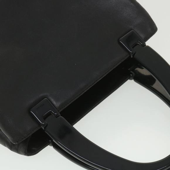 PRADA Hand Bag Leather Black Auth yb005 - Picture 6 of 16